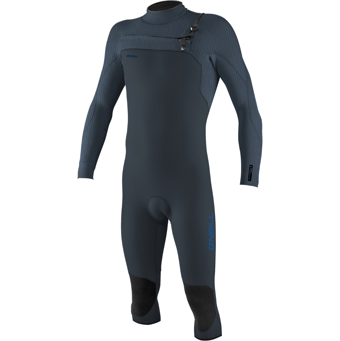 2025 O'Neill Mens Hyperfreak 4/3+mm Chest Zip Long Sleeve Overknee Wetsuit 5432 - Dark Orion / Copen Blue